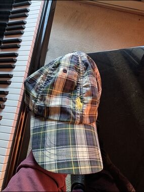 Polo Ralph Lauren Plaid Baseball Cap - Green/Navy/Yellow